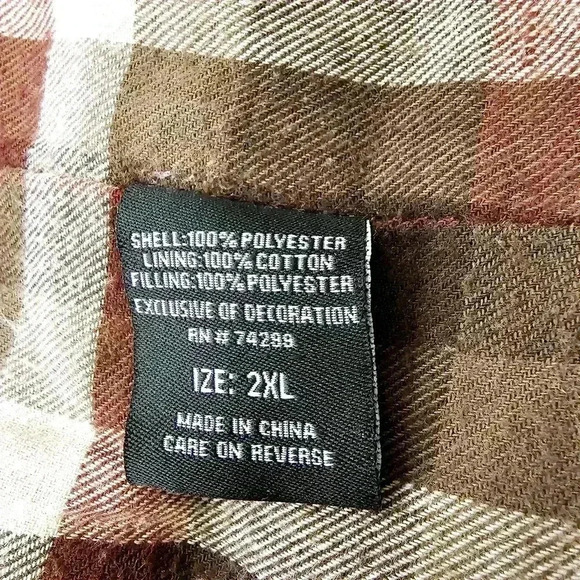 🛑 Teflon Brand Apparel Mens Heavyduty Insullated Full Zip Puffer Work Vest 2X - Picture 9 of 13